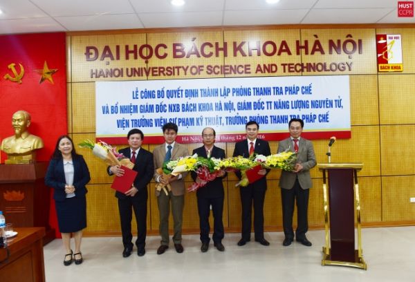 Trường ĐHBK Hà Nội thành lập Phòng Thanh tra Pháp chế và bổ nhiệm Trưởng các đơn vị