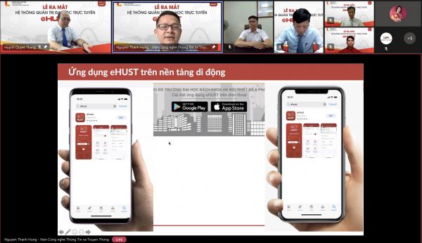 Bách khoa Hà Nội ra mắt Hệ thống Quản trị đại học trực tuyến eHUST