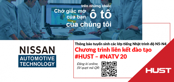 Thông báo tuyển sinh các lớp tiếng Nhật N5-N4 HUST-NATV 2021-2022